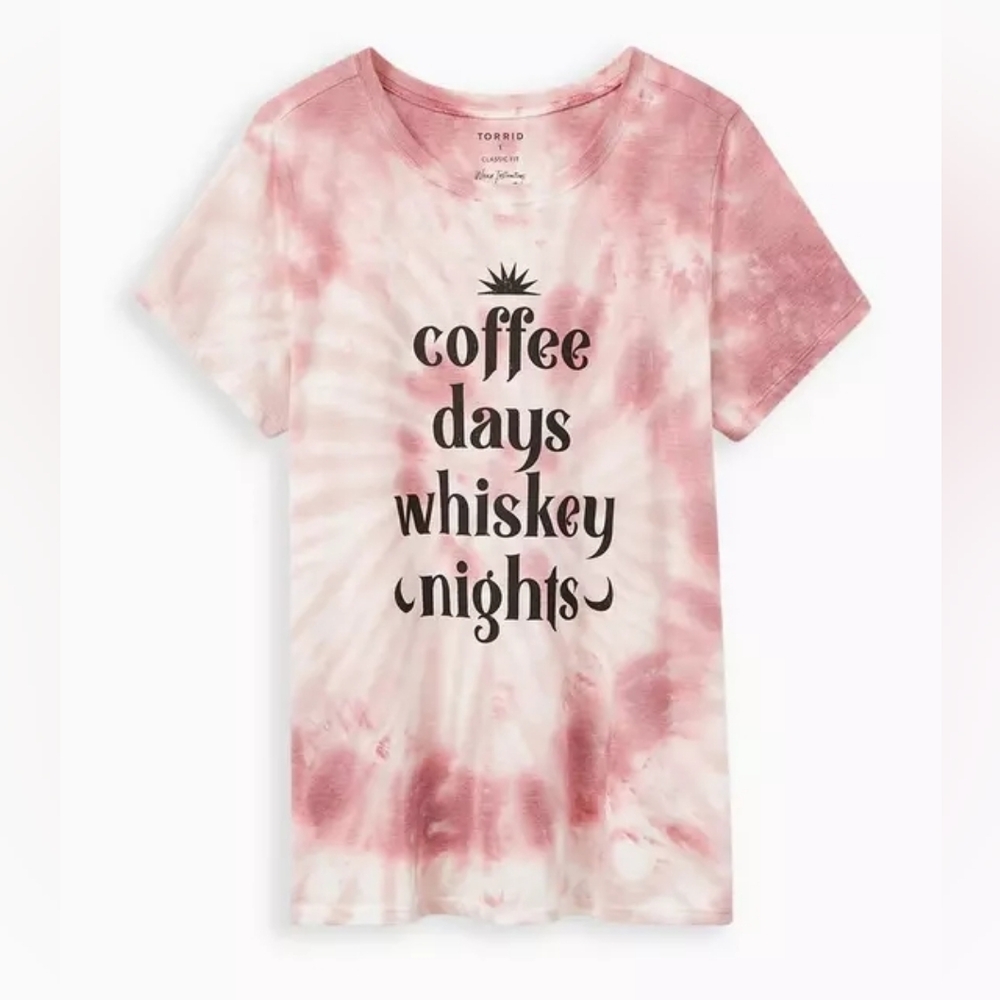 Torrid Pink Tie-Dye Graphic Tee